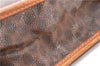 Authentic CELINE Macadam Blason Pattern Document Case Leather Brown 9866C