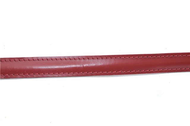 Authentic Louis Vuitton Leather Shoulder Strap Red 40.4-47.2