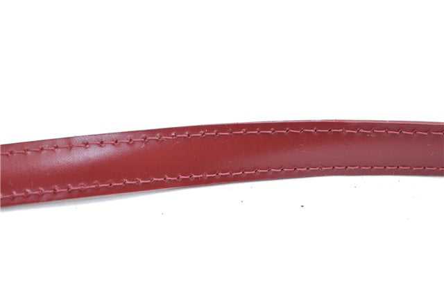 Authentic Louis Vuitton Leather Shoulder Strap Red 40.4-47.2