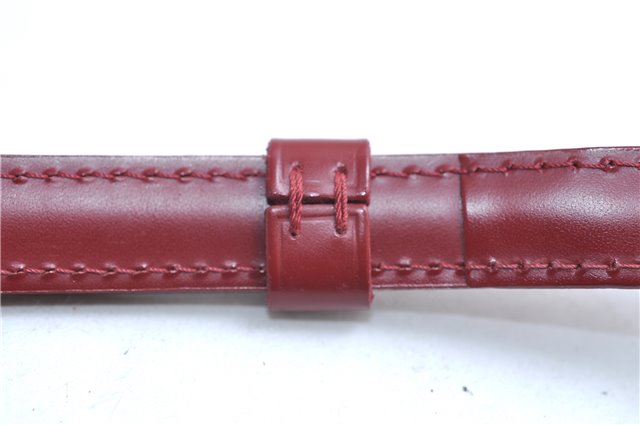 Authentic Louis Vuitton Leather Shoulder Strap Red 40.4-47.2