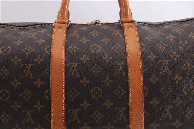 Authentic Louis Vuitton Monogram Keepall 50 Travel Boston Bag M41426 LV 9871E