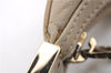 Authentic GUCCI Vintage Shoulder Bag Purse Leather 0013814 Ivory 9875D