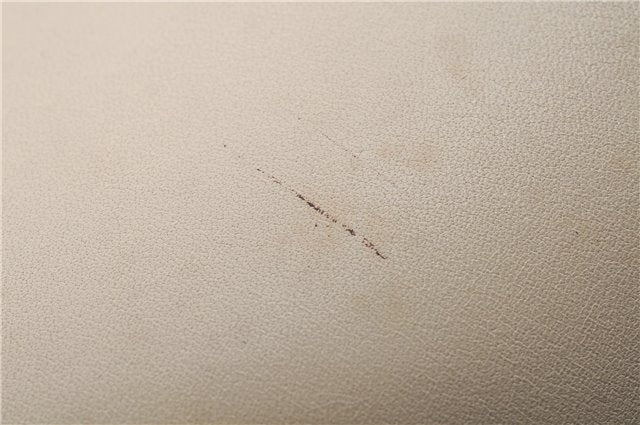 Authentic GUCCI Vintage Shoulder Bag Purse Leather 0013814 Ivory 9875D