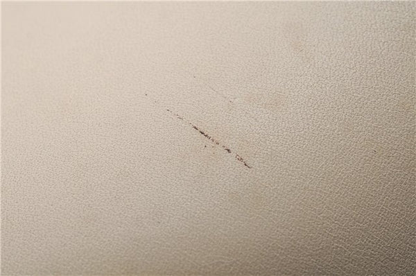 Authentic GUCCI Vintage Shoulder Bag Purse Leather 0013814 Ivory 9875D