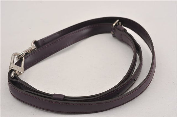 Authentic Louis Vuitton Leather Shoulder Strap Purple 40.6-47.6" LV 9877F