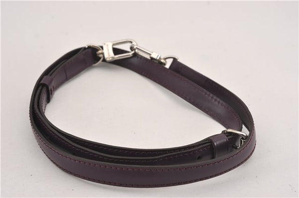 Authentic Louis Vuitton Leather Shoulder Strap Purple 40.6-47.6" LV 9877F