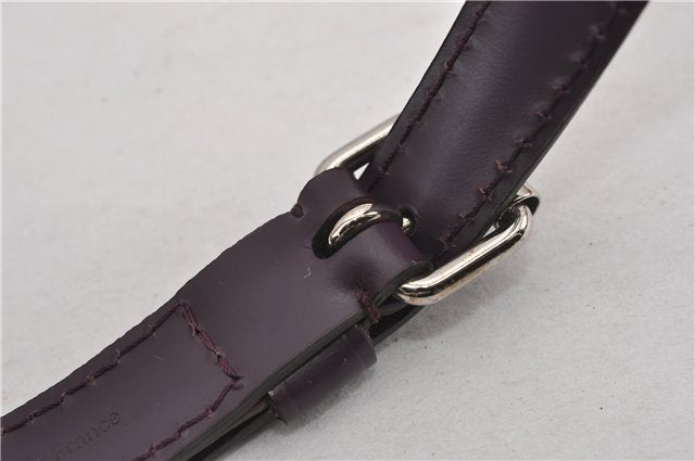 Authentic Louis Vuitton Leather Shoulder Strap Purple 40.6-47.6