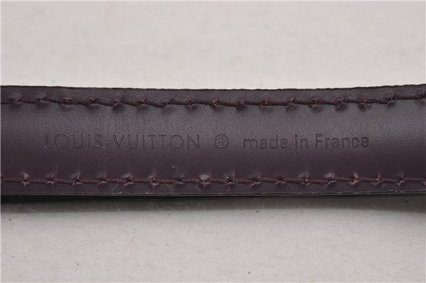 Authentic Louis Vuitton Leather Shoulder Strap Purple 40.6-47.6" LV 9877F