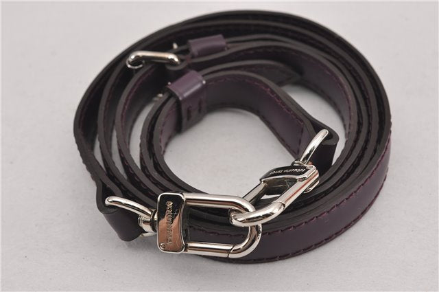 Authentic Louis Vuitton Leather Shoulder Strap Purple 40.6-47.6