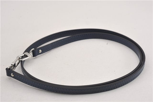 Authentic Louis Vuitton Leather Shoulder Strap Blue 44.5