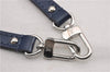 Authentic Louis Vuitton Leather Shoulder Strap Blue 44.5" LV 9879F