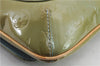 Auth Louis Vuitton Vernis Thompson Street Shoulder Bag Green M91009 LV 9880C