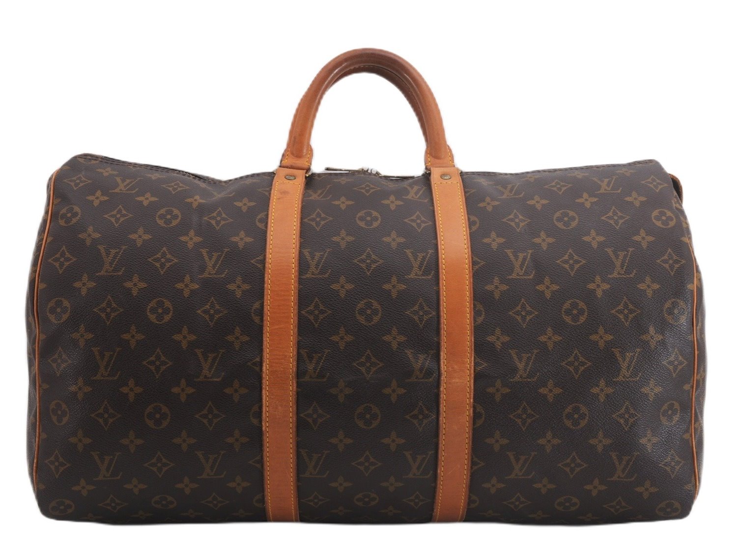 Authentic Louis Vuitton Monogram Keepall 50 Travel Boston Bag M41426 LV 9880E