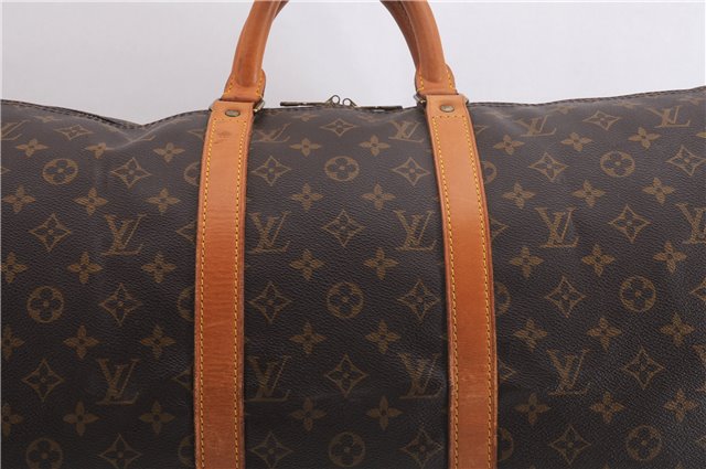 Authentic Louis Vuitton Monogram Keepall 50 Travel Boston Bag M41426 LV 9880E