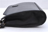 Authentic Burberrys Vintage Leather Clutch Hand Bag Purse Black 9881D