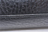 Authentic Burberrys Vintage Leather Clutch Hand Bag Purse Black 9881D