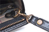 Authentic Burberrys Vintage Leather Clutch Hand Bag Purse Black 9881D