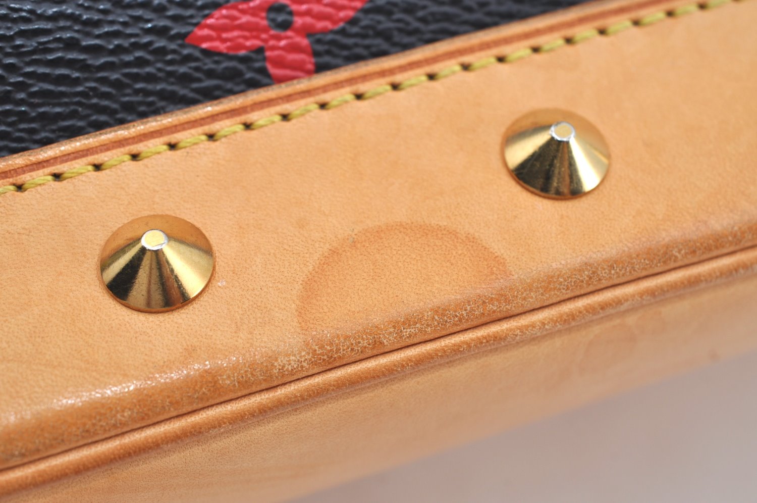 Auth Louis Vuitton Monogram Multicolor Alma PM Black Hand Bag M92646 LV 9881F