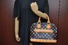 Auth Louis Vuitton Monogram Multicolor Alma PM Black Hand Bag M92646 LV 9881F