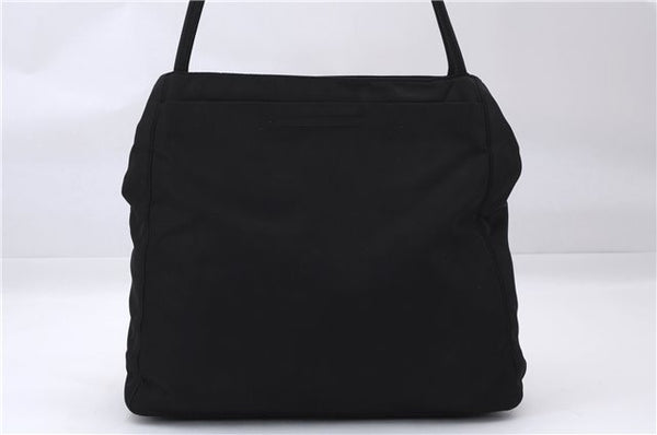 Authentic PRADA Vintage Nylon Shoulder Tote Bag Black 9882D