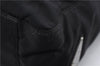 Authentic PRADA Vintage Nylon Shoulder Tote Bag Black 9882D