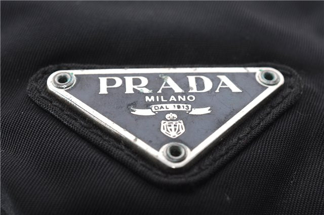 Authentic PRADA Vintage Nylon Shoulder Tote Bag Black 9882D