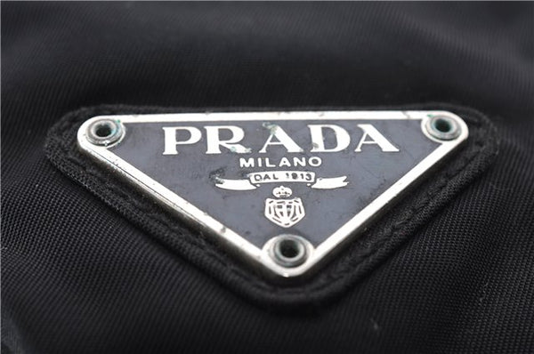 Authentic PRADA Vintage Nylon Shoulder Tote Bag Black 9882D