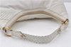 Authentic YVES SAINT LAURENT Rive Gauche Shoulder Bag Leather 153939 White 9882F