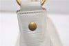 Authentic YVES SAINT LAURENT Rive Gauche Shoulder Bag Leather 153939 White 9882F