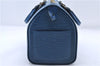 Authentic Louis Vuitton Epi Speedy 25 Hand Bag Blue M43015 LV 9883C