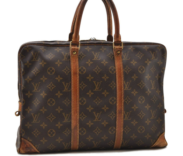 Auth Louis Vuitton Monogram Porte Documents Voyage Briefcase M53361 LV 9884C