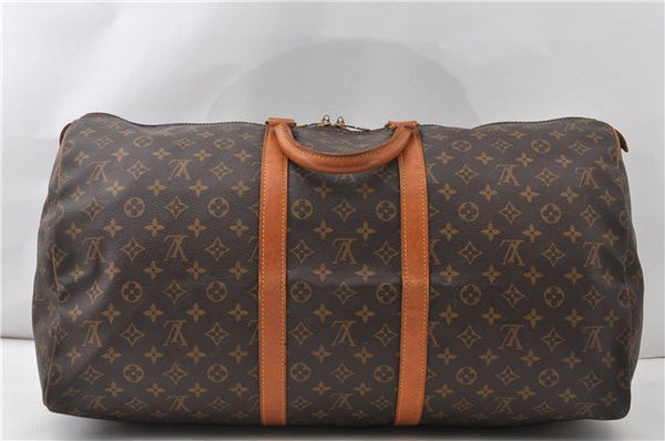 Authentic Louis Vuitton Monogram Keepall 55 Travel Boston Bag M41424 LV 9885F