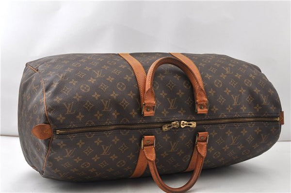 Authentic Louis Vuitton Monogram Keepall 55 Travel Boston Bag M41424 LV 9885F