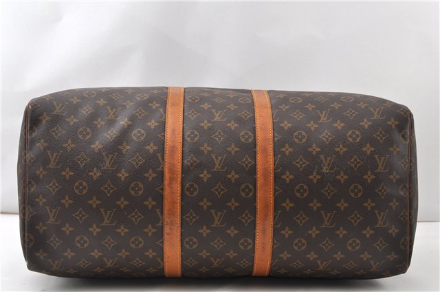 Authentic Louis Vuitton Monogram Keepall 55 Travel Boston Bag M41424 LV 9885F