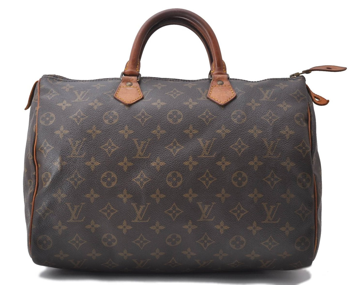 Authentic Louis Vuitton Monogram Speedy 35 Hand Bag M41524 LV 9887C