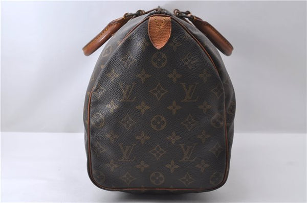 Authentic Louis Vuitton Monogram Speedy 35 Hand Bag M41524 LV 9887C