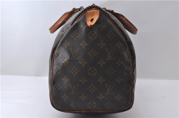 Authentic Louis Vuitton Monogram Speedy 35 Hand Bag M41524 LV 9887C