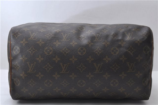 Authentic Louis Vuitton Monogram Speedy 35 Hand Bag M41524 LV 9887C