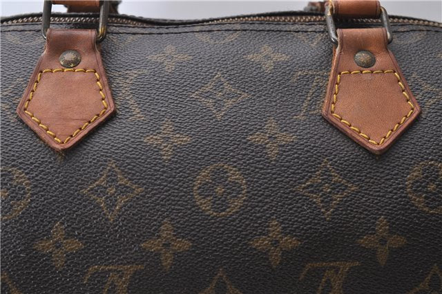 Authentic Louis Vuitton Monogram Speedy 35 Hand Bag M41524 LV 9887C