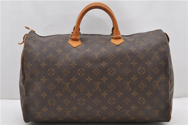 Authentic Louis Vuitton Monogram Speedy 40 Hand Bag M41522 LV 9888C