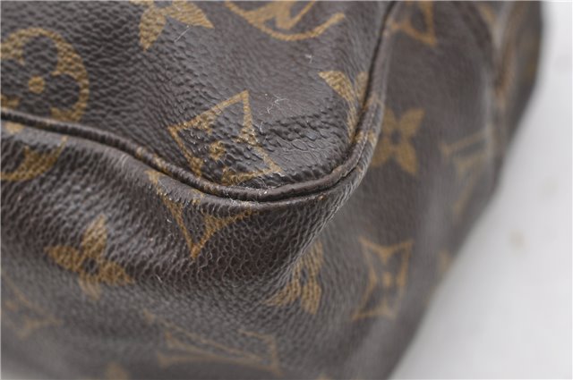 Auth Louis Vuitton Monogram Trousse Toilette 28 Clutch Hand Bag M47522 LV 9889C