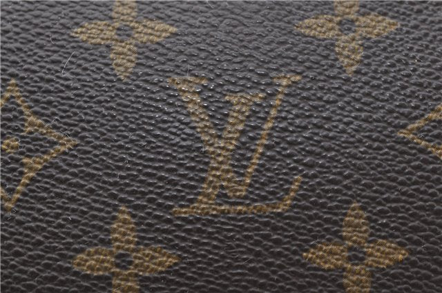 Auth Louis Vuitton Monogram Trousse Toilette 28 Clutch Hand Bag M47522 LV 9889C