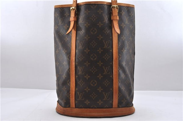 Authentic Louis Vuitton Monogram Bucket GM Shoulder Bag M42236 LV 9891C