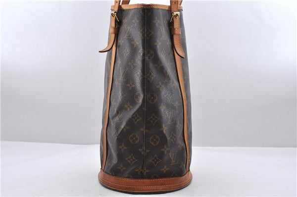 Authentic Louis Vuitton Monogram Bucket GM Shoulder Bag M42236 LV 9891C