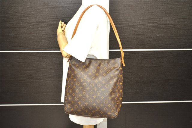 Authentic Louis Vuitton Monogram Looping GM Shoulder Bag M51145 LV 9892C