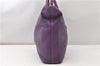 Authentic PRADA Vintage Leather Nappa 2Way Shoulder Hand Tote Bag Purple 9892F