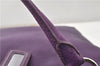 Authentic PRADA Vintage Leather Nappa 2Way Shoulder Hand Tote Bag Purple 9892F