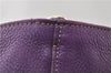 Authentic PRADA Vintage Leather Nappa 2Way Shoulder Hand Tote Bag Purple 9892F