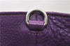 Authentic PRADA Vintage Leather Nappa 2Way Shoulder Hand Tote Bag Purple 9892F
