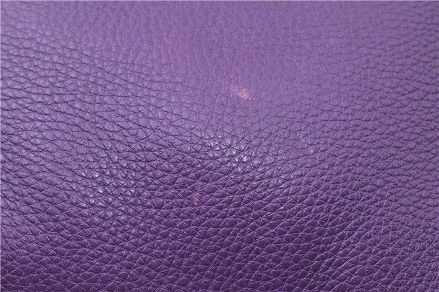 Authentic PRADA Vintage Leather Nappa 2Way Shoulder Hand Tote Bag Purple 9892F